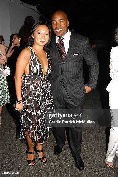 Ginny Barber and Tiki Barber attend The Fresh Air Fund Spring Gala honoring American Heroes at Tavern On the Green on June 1, 2006 in New York City.
