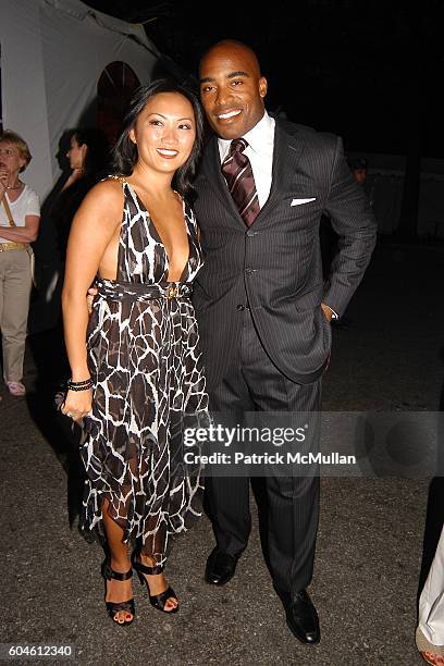 Ginny Barber and Tiki Barber attend The Fresh Air Fund Spring Gala honoring American Heroes at Tavern On the Green on June 1, 2006 in New York City.