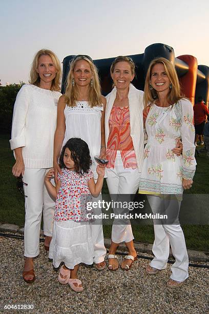 Pam Michaelcheck, Heather Mnuchin, Emma Mnuchin and Danielle Ganek attend The Annual American Picnic To Benefit The SOUTHAMPTON FRESH AIR HOME at...