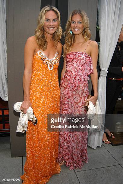 Annie Taube and Ferebee Bishop attend Fashion Fete to celebrate the launch of THE DAILY MINI at Garden of Ono on June 6, 2006 in New York City.