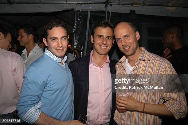 Steven Gottlieb, Justin Belmont and Carter Peabody attend Schools Out Party Benefiting The HETRICK MARTIN INSTITUTE and The Harvey Milk High School...