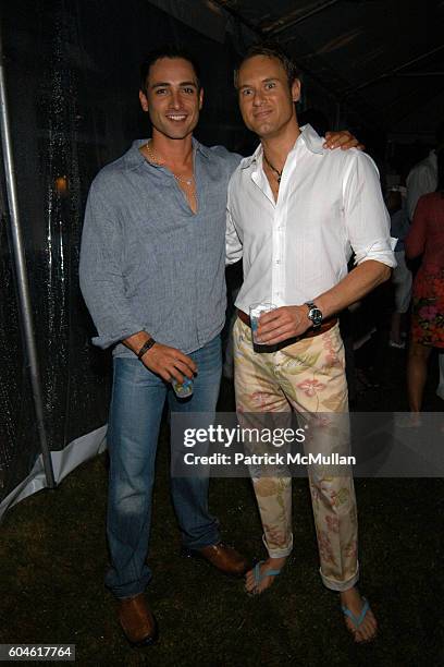 Louis Coraggio and Philip Barrota attend Schools Out Party Benefiting The HETRICK MARTIN INSTITUTE and The Harvey Milk High School at The Home of...