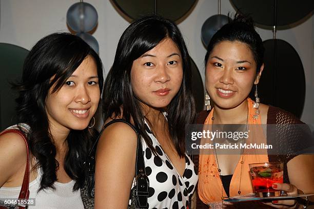 Vivian Lee, Julie Mai and Melody Mishida attend Avenues of Art and Design with SKYY90 at Art Walk on Beverly and Robertson on June 3, 2006 in Beverly...