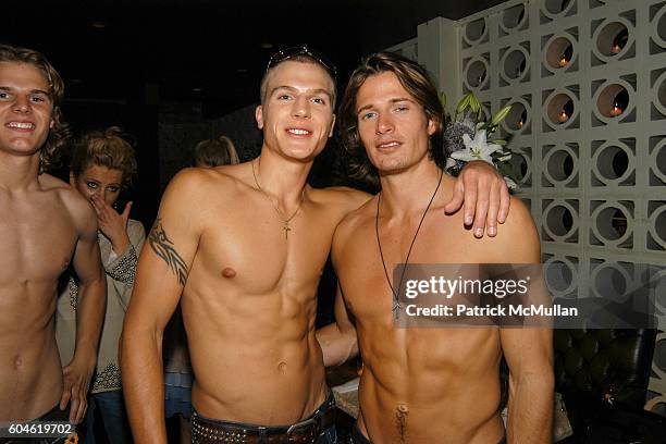 Luke Gulbranson and Lane Carlson attend Benefit for Helena Houdova's SUNFLOWER ORGANIZATION, Children of India at PM on June 22, 2006 in New York...