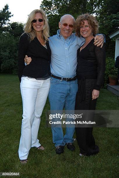 Mare Prince, Larry Goldman and Laurie Hock attend LANDSCAPE PLEASURES Benefit party for The Parrish Art Museum Hosted by Charlotte Moss at Home of...