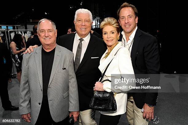 Attends the Dennis Basso SS17 fashion show during New York Fashion Week at The Arc, Skylight at Moynihan Station on September 13, 2016 in New York...