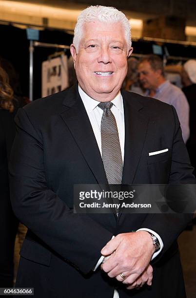 Dennis Basso attends the Dennis Basso fashion show during September 2016 New York Fashion Week: The Shows at The Arc, Skylight at Moynihan Station on...