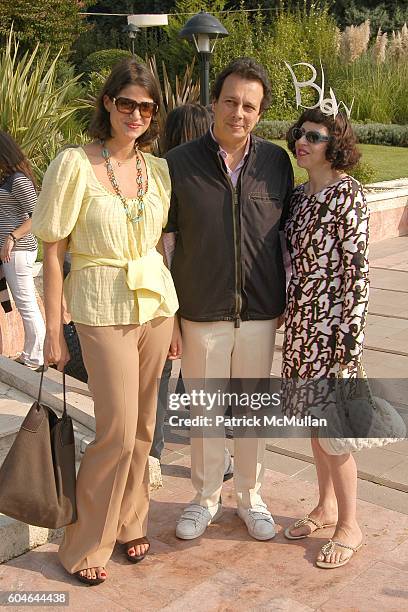 Katrina Pavlos, Detmar Blow and Isabella Blow attend ZAC POSEN at VAKKO Brunch Cruise at Savarona Yacht on September 30, 2006 in Istanbul, Turkey.