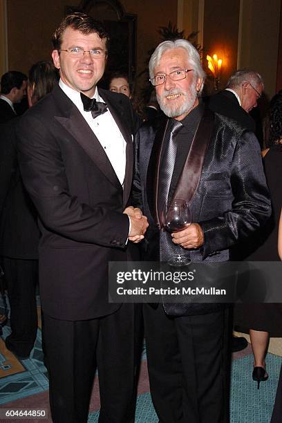 Mike Ryan and Jean-Michel Cousteau attend The RITZ-CARLTON GRAND CAYMAN Opening Gala at The Ritz-Carlton on January 6, 2006 in Grand Cayman, Cayman...