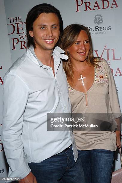 Jonathan Cheban and Angelina Anisimova attend Special Screening of 20th Century Fox's "The Devil Wears Prada" at Southampton Theater on June 24, 2006...