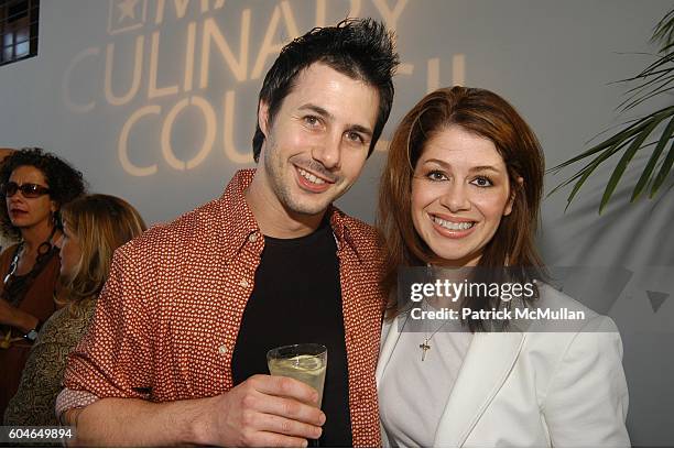 Johnny Iuzzini and Katie O'Reilly attend MACY'S Culinary Superstars Launch Party at Sky Studio on June 21, 2006 in New York City.