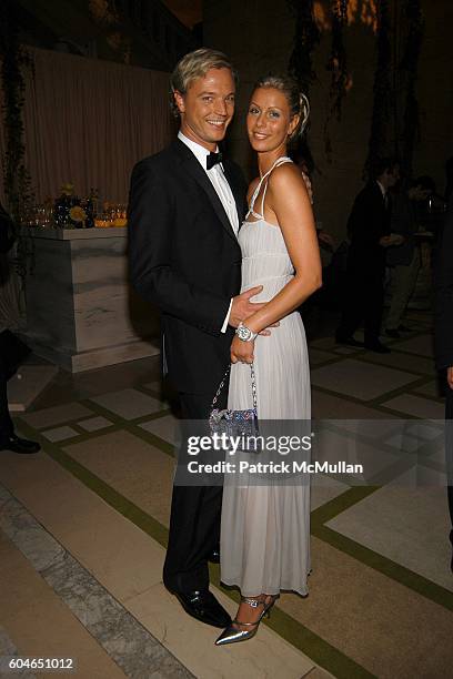 Markus Langes-Swarovski and Caroline Swarovski attend The 2006 CFDA Fashion Awards at The New York Public Library on June 5, 2006 in New York City.