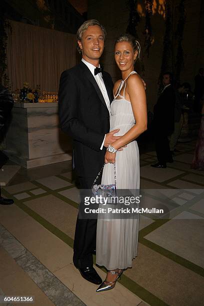 Markus Langes-Swarovski and Caroline Swarovski attend The 2006 CFDA Fashion Awards at The New York Public Library on June 5, 2006 in New York City.