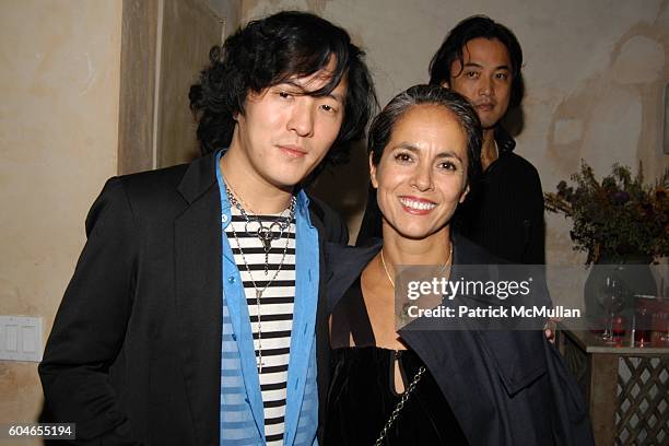 Benjamin Cho and Maria Cornejo attend SHISEIDO Celebrates with Fashion Week Designers at 632 Hudson St. On September 15, 2006 in New York City.