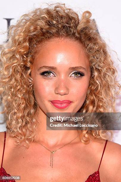 Model Allie Silva attends the UNITAS 2nd annual gala against human trafficking at Capitale on September 13, 2016 in New York City.