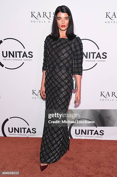 Fashion model Crystal Renn attends the UNITAS 2nd annual gala against human trafficking at Capitale on September 13, 2016 in New York City.