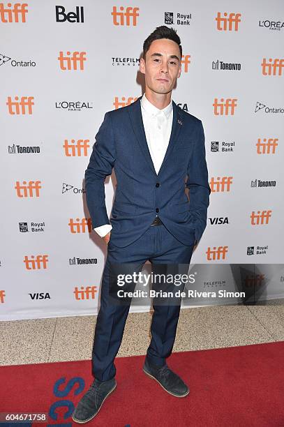 Shawn Innuksuk attends the "Two Lovers And A Bear" premiere during the 2016 Toronto International Film Festival at The Elgin on September 13, 2016 in...