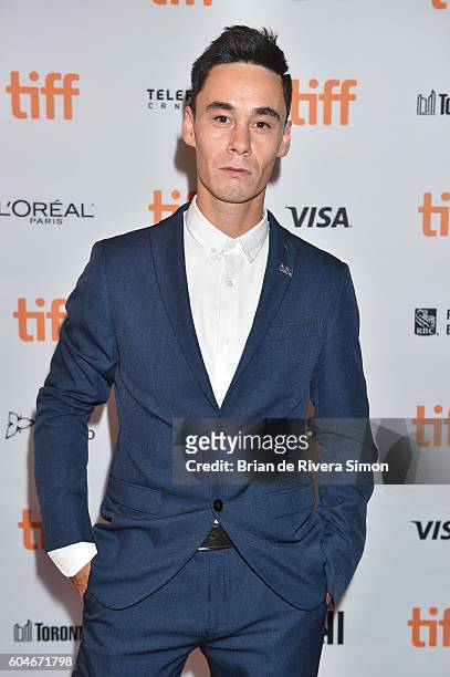 Actor Shawn Innuksuk attends the "Two Lovers And A Bear" premiere during the 2016 Toronto International Film Festival at The Elgin on September 13,...