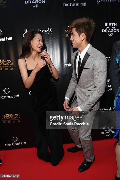 Jingjing Qu and Philip Ng attend "Birth Of A Dragon" TIFF premiere and after-party on September 13, 2016 in Toronto, Canada.