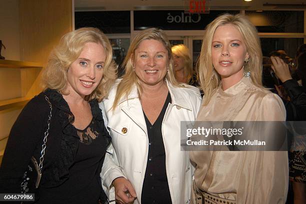 Amy ?, Courtney Arnot and Lea attend Chloe/New Yorkers For Children at Chloe Boutique on September 13, 2006 in New York City.