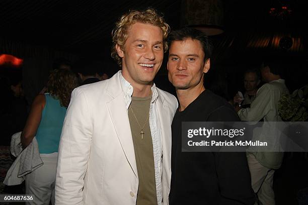 Hampton Carney and Ted Stafford attend Juicy Couture Fragrance Launch Party at a Private Residence on September 2, 2006 in Water Mill, NY.