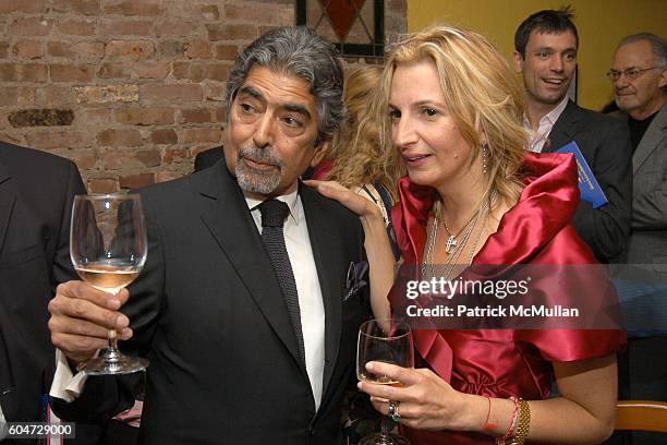 Sonny Mehta and Marisa Acocella Marchetto attend GLAMOUR hosts Marisa Acocella Marchetto's "CANCER VIXEN" Book Party at Da Silvano on September 21,...