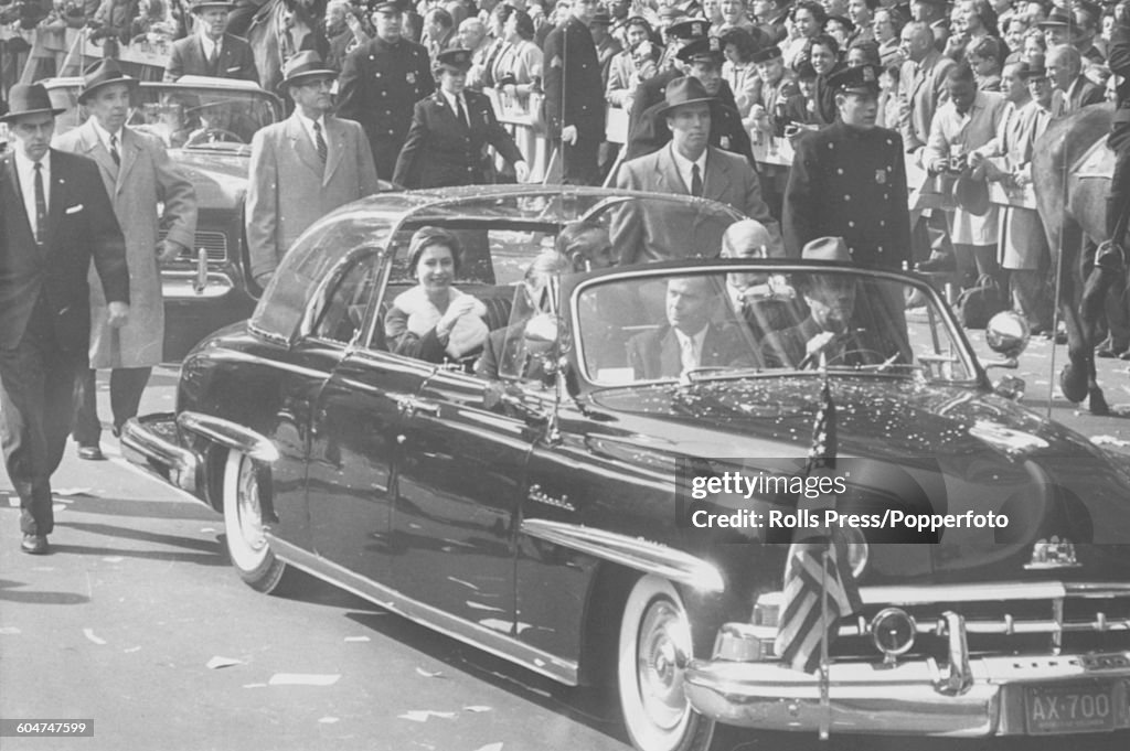 Queen Elizabeth II Arrives In New York