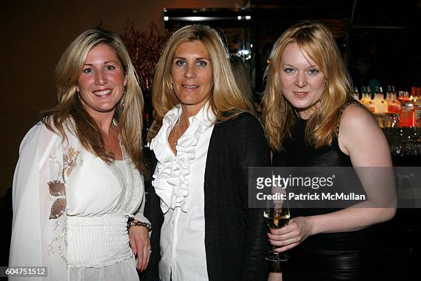 Jen Groover, Kelly Gerber and Cassandra Kelly attend A Private Cocktail Soiree to Toast September Honoree Lori S. Hoberman, Hosted By Carre Otis,...