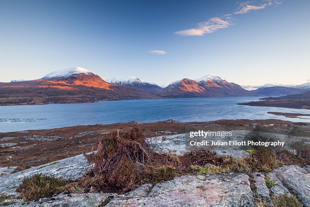 Upper Loch Torridon in Wester Ross, Scotland.