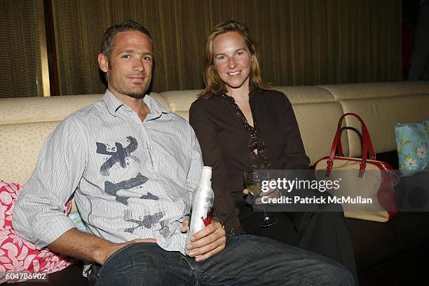 Reed Woodson and Diana Pulling attend LILLY PULITZER, Q Magazine and Amanda Hearst Celebrate Fashion Week at Marquee on September 14, 2006 in New...