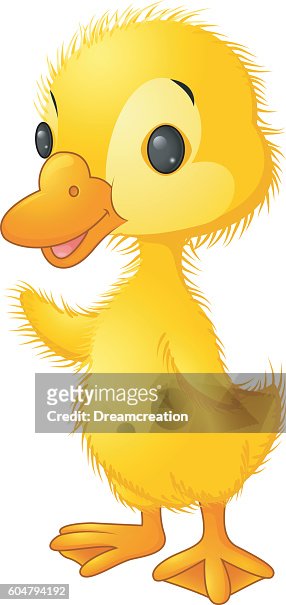 Cute Duck Cartoon Waving High-Res Vector Graphic - Getty Images