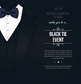 Black Tie Event Invitation