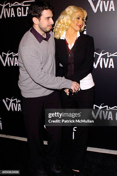 Jordan Bratman and Christina Aguilera attend MAC AIDS FUND Dinner To Celebrate Launch Of New VIVA GLAM Campaign at Cedar Lake Studios on September 6,...