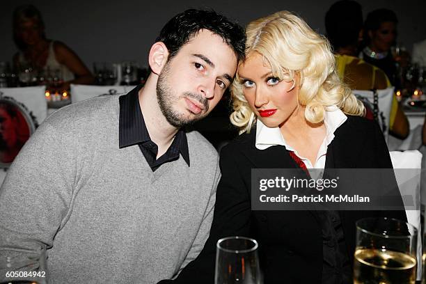 Jordan Bratman and Christina Aguilera attend MAC AIDS FUND Dinner To Celebrate Launch Of New VIVA GLAM Campaign at Cedar Lake Studios on September 6,...