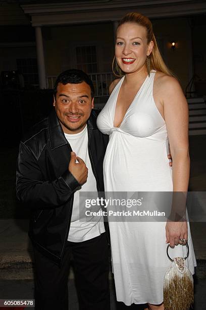 Carlos Mencia and Amy Mencia attend Tampico Beverages El Sueno de Esperanza Gala at Universal Studios on September 6, 2006 in Hollywood, CA.