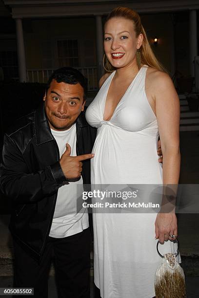 Carlos Mencia and Amy Mencia attend Tampico Beverages El Sueno de Esperanza Gala at Universal Studios on September 6, 2006 in Hollywood, CA.