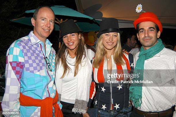Prince Michel of Yugoslavia, Nicole Kotovos, Beth Kaltman and Alex Bahadori attend SUMMER CIRCUS BASH hosted by Chris Del Gatto and Fabiola Beracasa...
