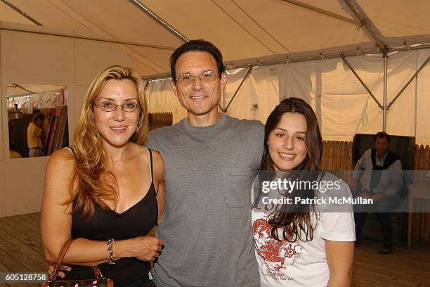 Dolly Lenz, Aaron Lenz and Jenny Lenz attend David Yurman Lunch at the Grand Prix of the HAMPTON CLASSIC on September 3, 2006 in Bridgehampton, NY.