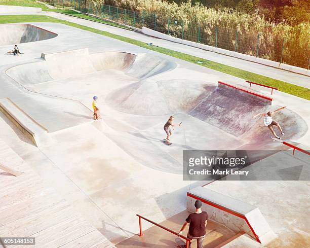 skate bowl no. 4 - skating park stock pictures, royalty-free photos & images