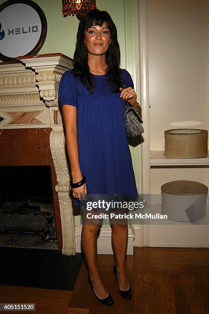 April Hennig attends HELIO celebrates Carmen and Milla of JOVOVICH-HAWKE Spring 2007 Line at Milla Jovovich Residence on September 10, 2006 in New...