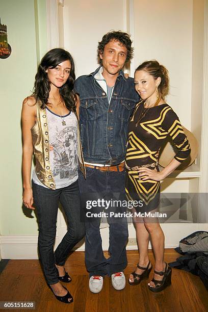 Caroline D'Amore, Ross and Stacey Bendet attend HELIO celebrates Carmen and Milla of JOVOVICH-HAWKE Spring 2007 Line at Milla Jovovich Residence on...