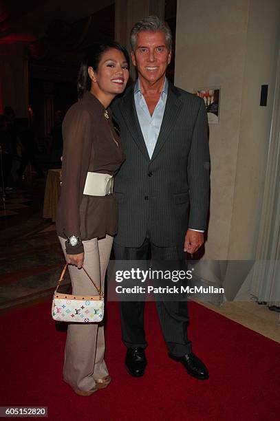 Michael Buffer and Christine Prado attend TAO Las Vegas One Year Anniversary Party at TAO Las Vegas at The Venetian on September 29, 2006 in Las...