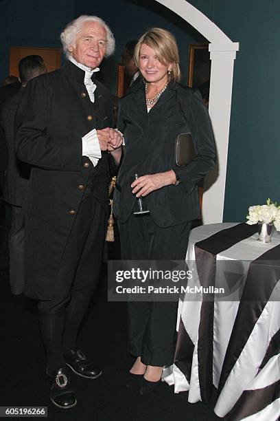 George Washington and Martha Stewart attend The 52nd Annual Winter Antiques Show Opening Night Party at The Seventh Regiment Armory on January 19,...