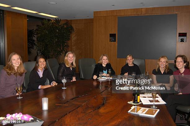 Lauren Murphy, Annie Donohue, Maureen Nash, Sarah Zilinski, Brooke Couch, Courtney Finley and Rachel Coker attend The Whitney Museum's Directors...