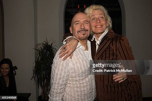 Richard Perez-Feria and Ellen von Unwerth attend HBO's Annual Pre-Golden Globes Party hosted by Colin Callender, Chris Albrecht and Carolyn Strauss...