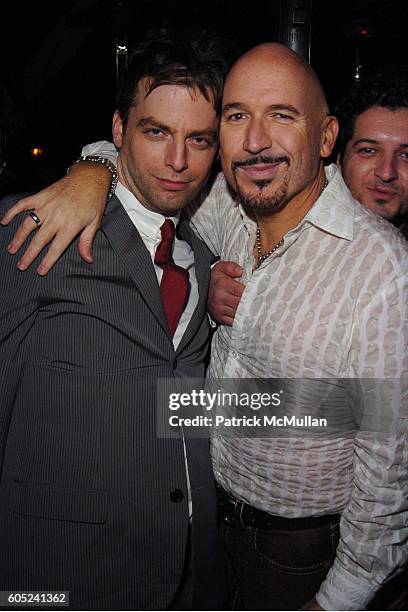 Justin Kirk and Richard Perez-Feria attend HBO's Annual Pre-Golden Globes Party hosted by Colin Callender, Chris Albrecht and Carolyn Strauss at...