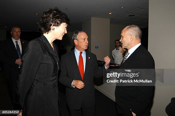 Diana Taylor, NY Mayor Michael Bloomberg and Police Commissioner Raymond Kelly attend TIME Magazine's 100 Most Influential People 2006 at Jazz at...