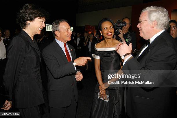 Diana Taylor, NY Mayor Michael Bloomberg, Condoleezza Rice and Jim Kelly attend TIME Magazine's 100 Most Influential People 2006 at Jazz at Lincoln...
