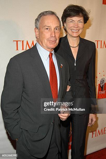 Mayor Michael Bloomberg and Diana Taylor attend TIME Magazine's 100 Most Influential People 2006 at Jazz at Lincoln Center at Time Warner Center on...