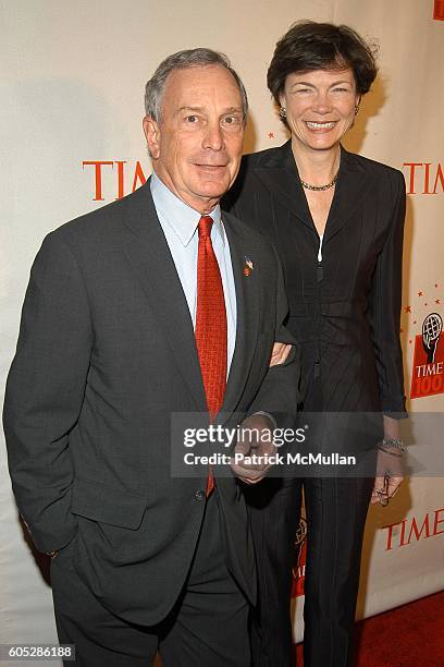 Mayor Michael Bloomberg and Diana Taylor attend TIME Magazine's 100 Most Influential People 2006 at Jazz at Lincoln Center at Time Warner Center on...